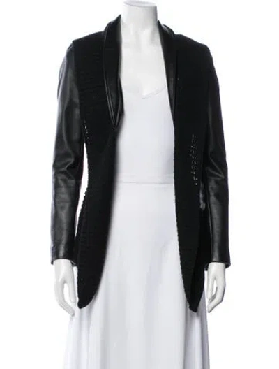 Pre-owned Line Leather Jacket In Black