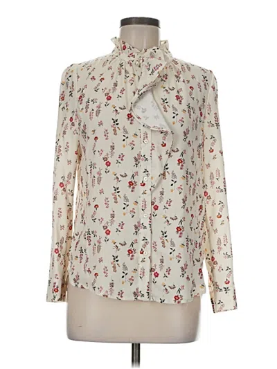 Pre-owned Line Long Sleeve Blouse In Ivory