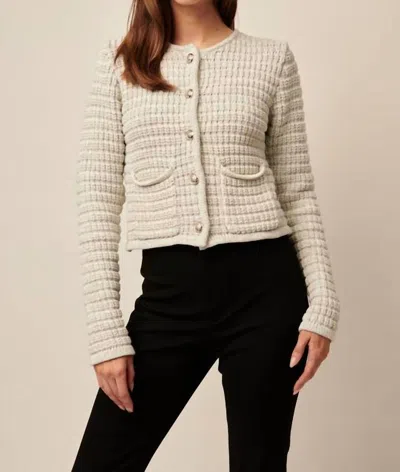 Line Luna Cardigan In Nickel