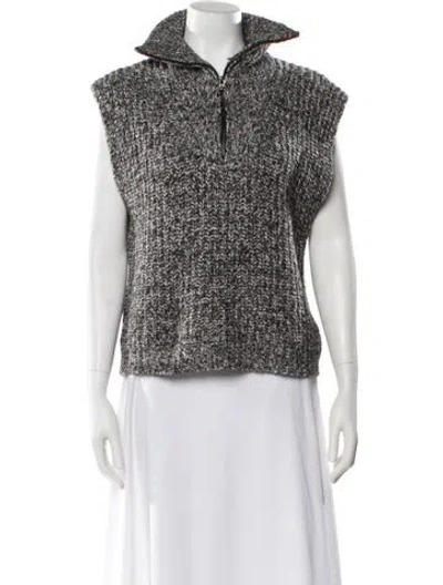 Pre-owned Line Mock Neck Sweater In Multi