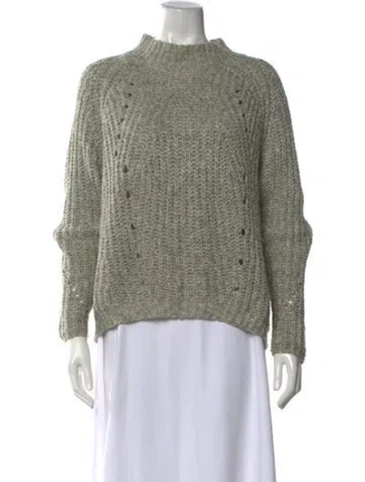 Pre-owned Line Mock Neck Sweater In Neutrals
