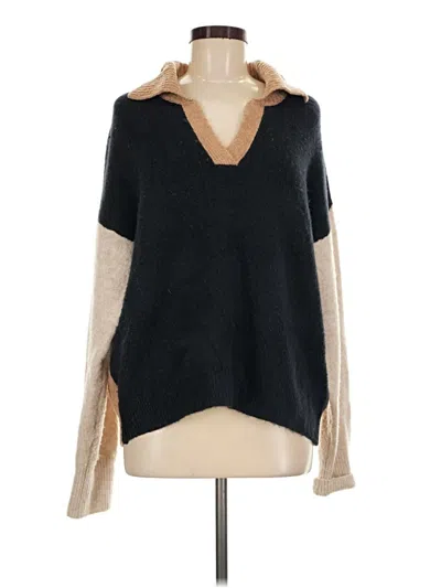 Pre-owned Line Pullover Sweater In Black
