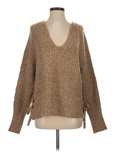 Pre-owned Line Pullover Sweater In Tan