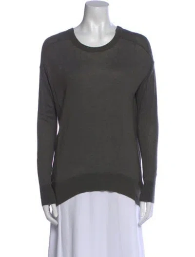 Pre-owned Line Scoop Neck Sweater In Gray