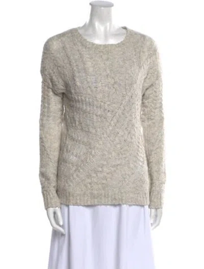 Pre-owned Line Scoop Neck Sweater In Neutral