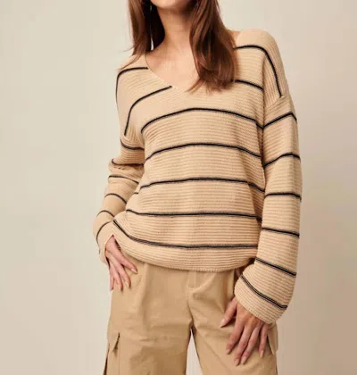 Line Stella N-cotton Sweater In Sea Salt In Gold