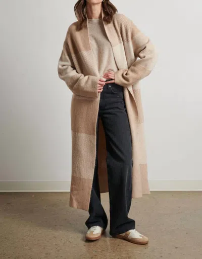 Line The Harlowe Sweater Coat In Autumn Plaid In Multi