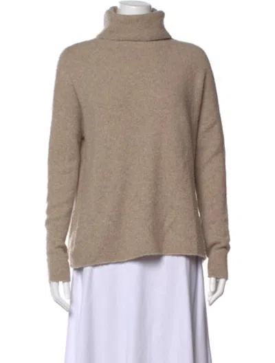 Pre-owned Line Turtleneck Sweater In Brown