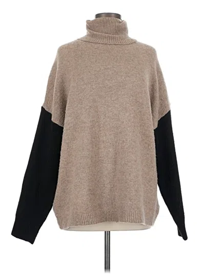 Pre-owned Line Turtleneck Sweater In Tan