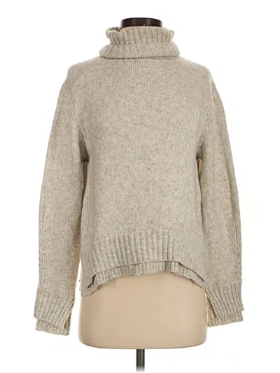 Pre-owned Line Turtleneck Sweater In Tan