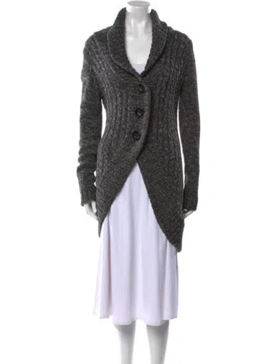 Pre-owned Line V-neck Sweater In Gray