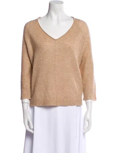 Pre-owned Line V-neck Sweater In Neutral