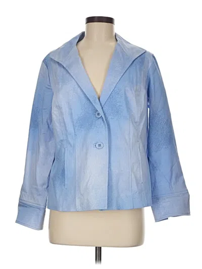Pre-owned Linea By Louis Dell'olio Blazer Jacket In Blue