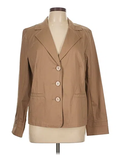 Pre-owned Linea By Louis Dell'olio Blazer Jacket In Brown