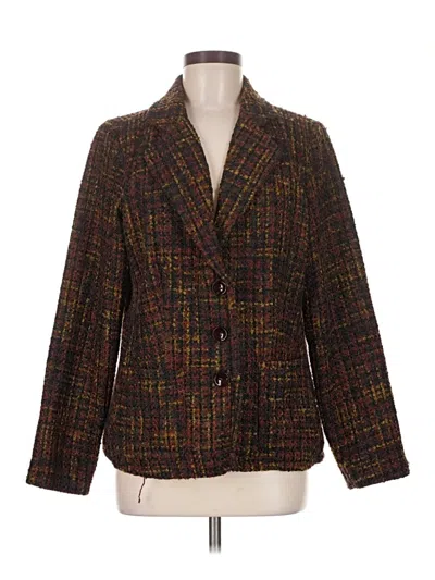 Pre-owned Linea By Louis Dell'olio Blazer Jacket In Brown