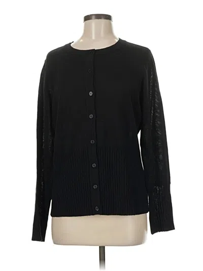 Pre-owned Linea By Louis Dell'olio Cardigan Sweater In Black