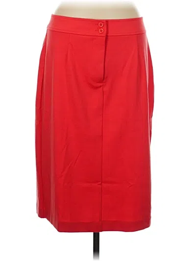 Pre-owned Linea By Louis Dell'olio Formal Skirt In Red