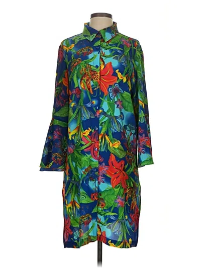 Pre-owned Linea By Louis Dell'olio Kimono In Blue