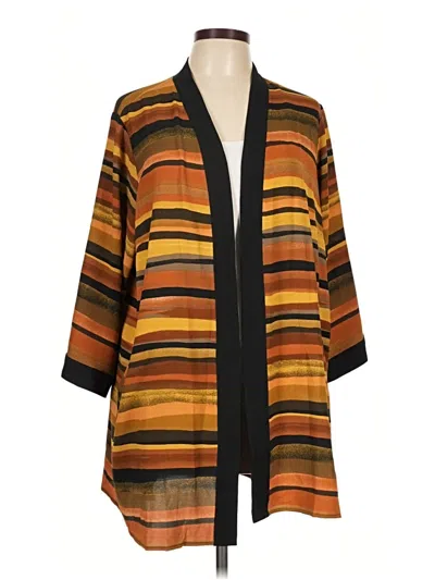 Pre-owned Linea By Louis Dell'olio Kimono In Orange
