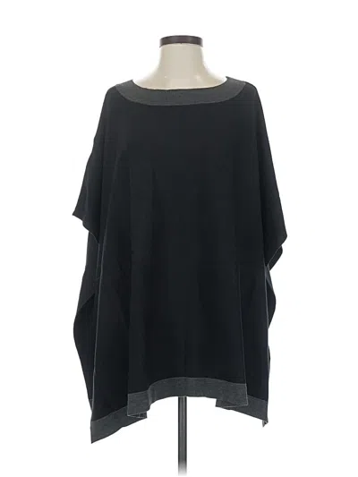 Pre-owned Linea By Louis Dell'olio Poncho In Black