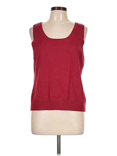Pre-owned Linea By Louis Dell'olio Sweater Vest In Red