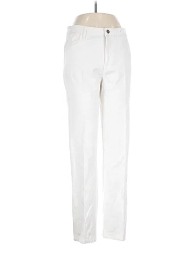 Pre-owned Linea Domani Jeans In White