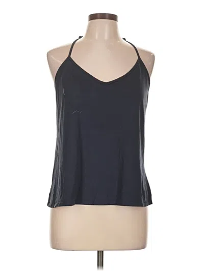 Pre-owned Linea Donatella Tank Top Black Halter Neckline Tops