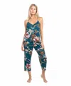 Linea Donatella Women's 2-piece Scoop Neck Top And Pants Pajama Set In Multi
