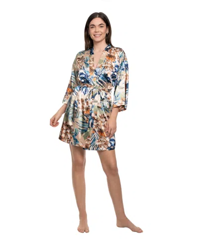 Linea Donatella Women's Printed Self-tie Wrapper In Multi