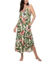 Linea Donatella Women's Toucan Floral Maxi Nightgown