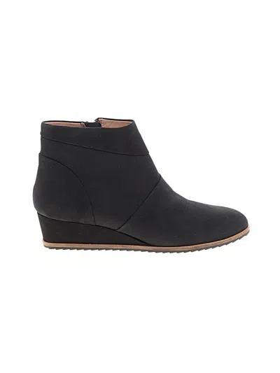 Pre-owned Linea Paolo Ankle Boots In Black