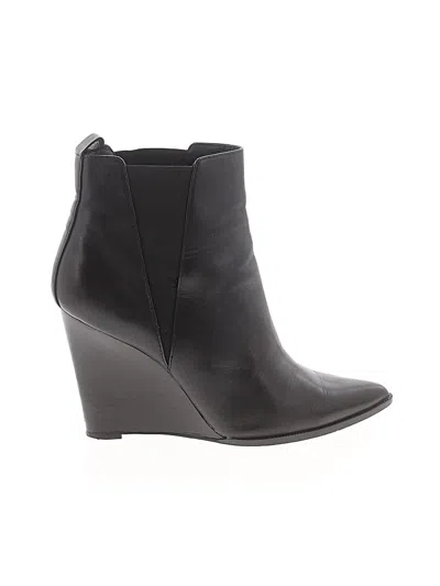Pre-owned Linea Paolo Ankle Boots In Black