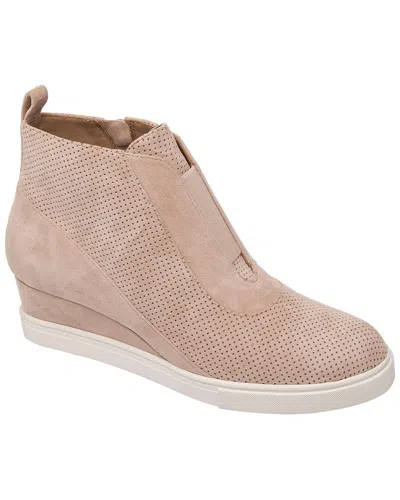Linea Paolo Anna-l Suede Wedge Sneaker In Pink