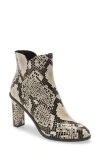 Linea Paolo Biel Bootie In Cream/black Leather