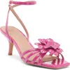Linea Paolo Candice Flower Sandal In Fuchsia