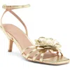 Linea Paolo Candice Flower Sandal In Gold