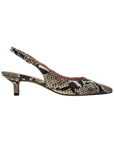 Linea Paolo Cecil Slingback Pointed Toe Kitten Heel Pump In Natural
