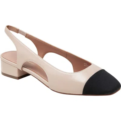 Linea Paolo Charley Slingback Pump In Sand/black