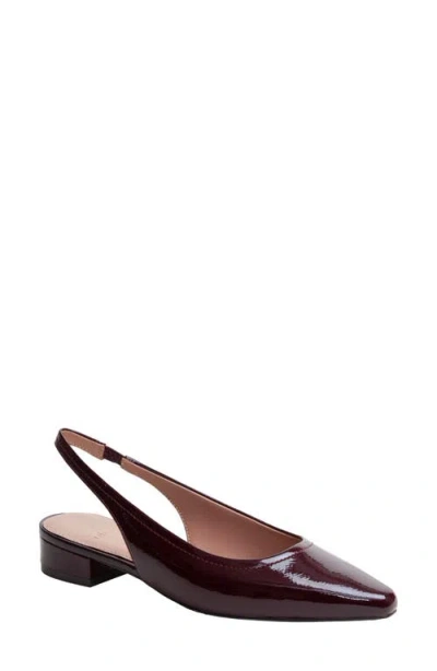 Linea Paolo Cielo Slingback Pump In Burgundy