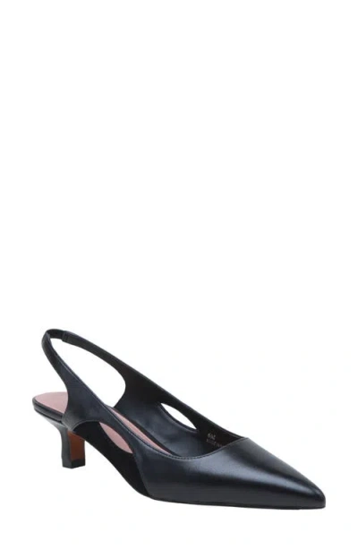 Linea Paolo Corley Pointed Toe Slingback Pump In Black