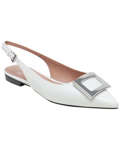 Linea Paolo Delica Leather Flat In White