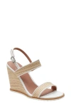 Linea Paolo Edith Wedge Sandal In Natural/ Eggshell