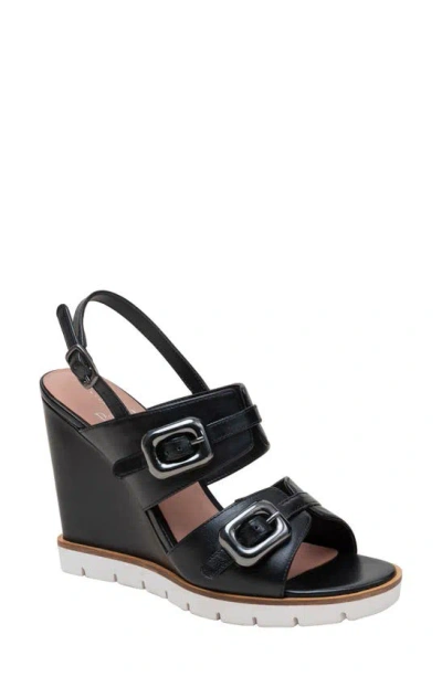 Linea Paolo Elvie Slingback Wedge Sandal In Black