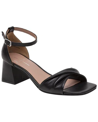 Linea Paolo Evelina-l Leather Sandal In Black