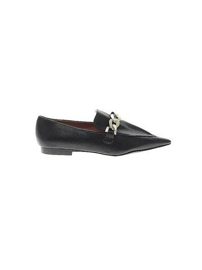 Pre-owned Linea Paolo Flats In Black