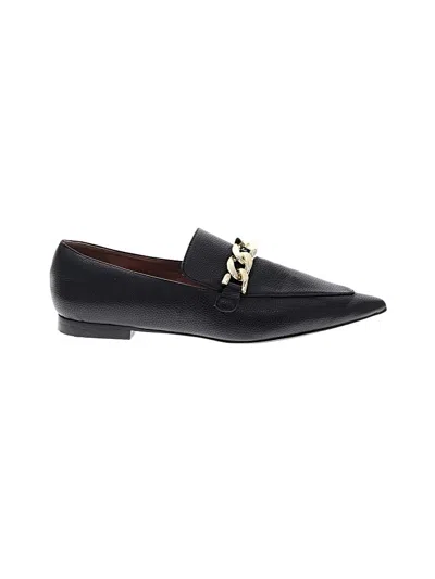 Pre-owned Linea Paolo Flats In Black