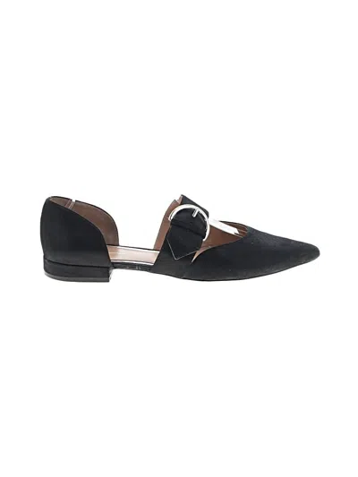 Pre-owned Linea Paolo Flats In Black