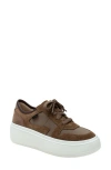 Linea Paolo Gains Platform Sneaker In Dark Olive