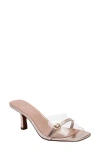 Linea Paolo Gillian Sandal In Clear/rose Quartz