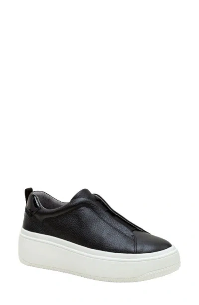 Linea Paolo Golde Platform Sneaker In Black